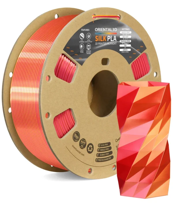 Silk PLA Dual Colors 3D Printer Filament 1.75mm 1kg - Image 2