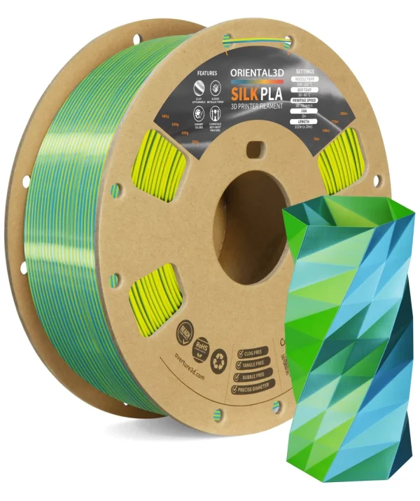 Silk PLA Dual Colors 3D Printer Filament 1.75mm 1kg - Image 8