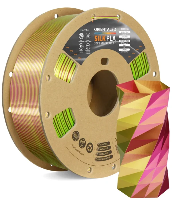 Silk PLA Dual Colors 3D Printer Filament 1.75mm 1kg - Image 7