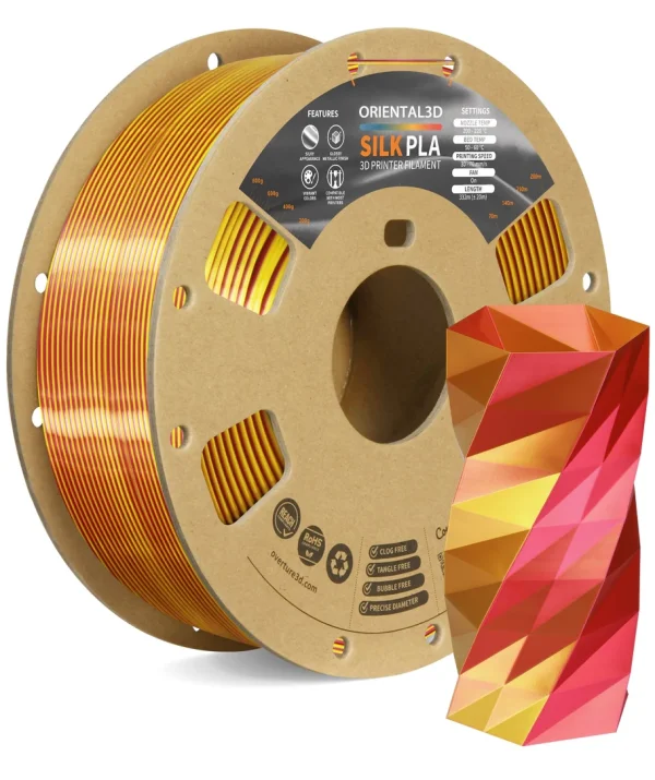 Silk PLA Dual Colors 3D Printer Filament 1.75mm 1kg - Image 6