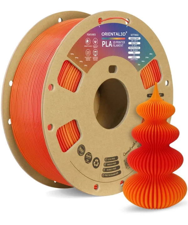 PLA Gradient Color 3D Printer Filament 1.75mm 1kg/Roll - Image 4