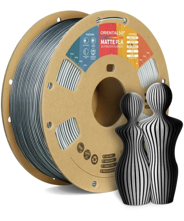 Matte Dual color PLA 3D printer filaments 1.75mm - Image 2