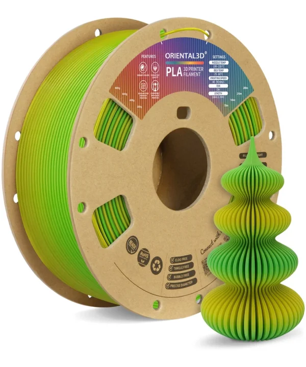 PLA Gradient Color 3D Printer Filament 1.75mm 1kg/Roll - Image 3