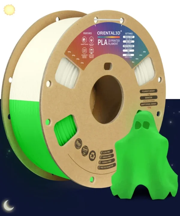 Glow PLA 3D Printer Filament 1.75mm,Fit Most FDM Printers - Image 5