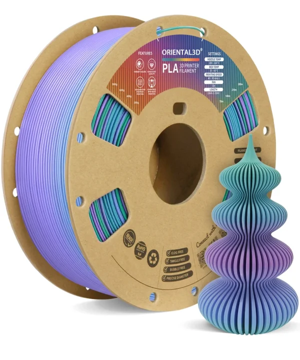 PLA Gradient Color 3D Printer Filament 1.75mm 1kg/Roll - Image 5
