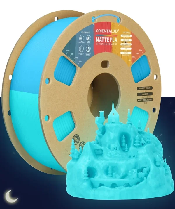 Glow PLA 3D Printer Filament 1.75mm,Fit Most FDM Printers - Image 2