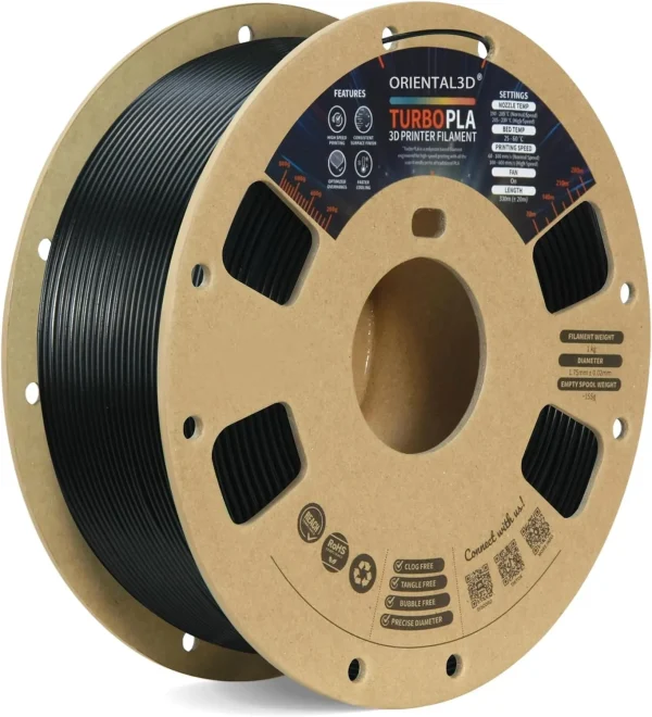 Turbo/Rapid PLA 3D Printer Filament 1.75mm - Image 2
